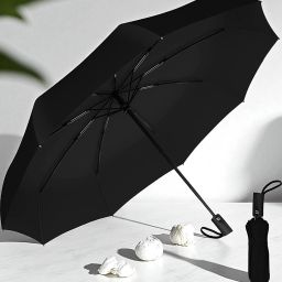 en,Women,Kids,Girls,Boys - 3 Fold with Auto Open and Close Umbrella (Black)_106 Umbrella-image-83