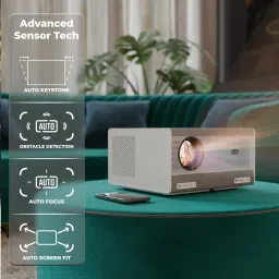 ZEBRONICS Zeb-Pixaplay 68 (ZEB-SLP 3) (13500 lm) Portable 1080p, Dolby Audio, 200-inch Screen Size, Dynamic Speaker, Auto[Focus | Keystone | Obstacle Detection | Screen fit], WiFi, HDMI(ARC), Miracast Android Projector image 5