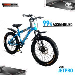JetPro Fat Bike|Wheel-20x300| AquaBlue | Age 5-8Years | 99%Fitted |Ready to Ride 20 T (inch) Fat Tyre Cycle-image-61