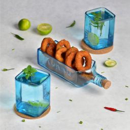 Bombay Sapphire Bottle Set, Plate, Glass Serving Set-19
