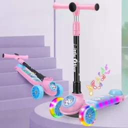 Kids Studio Musical LED Scooter with Adjustable Height and Safety Features-image-25