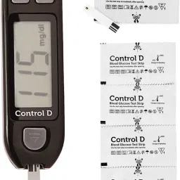 Automatic Glucose Blood Sugar Testing Machine with 10 Single Foil Strips Glucometer-9