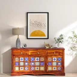 mudramark from pepperfry Siramika Sheesham Wood Sideboard In Honey Oak-picture-47