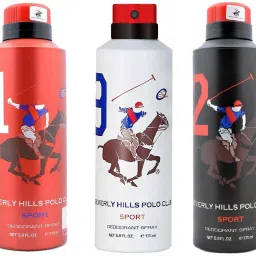 Polo Club Sport No 1, 9 and 2 Deodorant Combo pack of 3 (175ml each) Deodorant Spray - For Men-12