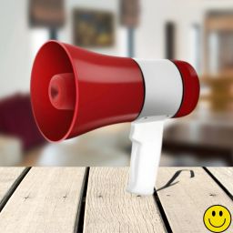 Handheld Megaphone with Siren, Microphone & Rechargeable for Outdoor EventsB354 Megaphone Portable Megaphone Siren Loudspeaker Function &Long Battery BackupE354 Outdoor PA System-31