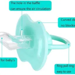 lilz caress Silicone Nipple Baby Pacifier Soft and Safe Soother Teether for Babies-VN04 Soother image 5