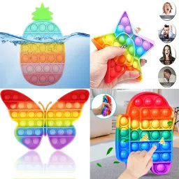 aseenaa Pop It Toy pop its Push Pop Bubble Fidget Sensory Toy popit (Pack of 7) image 3