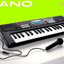 X404 Keys Piano Toy with Microphone, USB Power Cable & Sound Recording Best Birthday Gift for Boys and Girls Musical Instruments Analog Digital Piano-picture-33