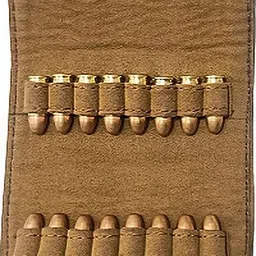sandhugunhouse .32 Bore Revolver & Pistol Cartridges Leather™ Pouch Racquet Carry Case/Cover Free Size-picture-48