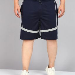 Self Design Men Dark Blue Casual Shorts-picture-19