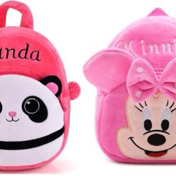 Small 4 L Backpack Kids School Bag Panda Pink & Minnie Soft Plush Cartoon Baby Boys/Girls Plush Bag-image-65