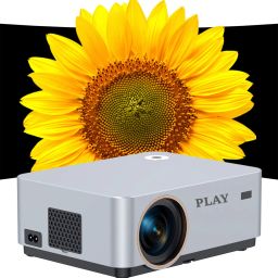 PLAY MP1 PRO AI 15k Lumens Native 1080P 4k 2+16GB WiFi Bluetooth Smart Ultra Brighter (15000 lm / Wireless / Remote Controller) Projector-picture-1