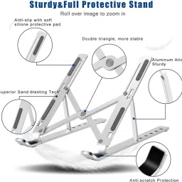 kiama Laptop Stand Adjustable Computer Stand Portable Tablet Stand Foldable Laptop-Stand-1 Laptop Stand image 3