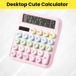 Desktop Calculator, 12-Digit Large LCD and Large Buttons for Office, Homes I479 Basic Calculator-image-91