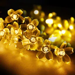 16 LEDs 3.18 m Yellow Steady String Rice Lights-image-1