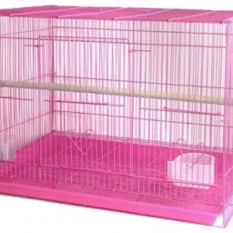 BIRD CAGE 15 INCH LENGTH FOR FINCHES, LOVE BIRDS & OTHER SMALL BIRDS Hard Crate Pet Crate-image-34