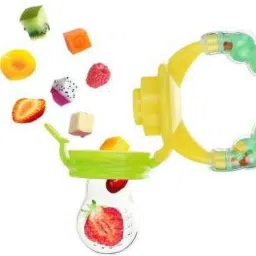 1 pc/pack Baby Pacifier Food Feeder Silicone Fresh Fruit Milk Nibbler Feeding Safe Kids Supplies Nipple Teat Pacifier Bottles - Multicolor - DS-105 Feeder Teether and Feeder-25