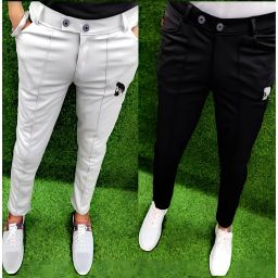 Pack of 2 Men Solid Multicolor Track Pants-image-29