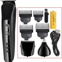 lkjh Rechargeable 3 In 1 Hair Shaver High Quality Trimmer Low Noise Clipper For Men Grooming Kit 60 min Runtime 4 Length Settings-image-93