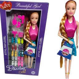 Stylish Doll for Girls with Long Hair & Accessories – Barbie Doll Set-20