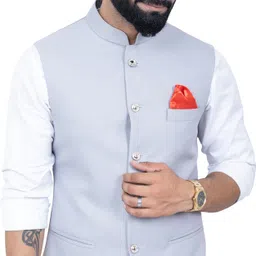 aljaami Solid Men Waistcoat-picture-26