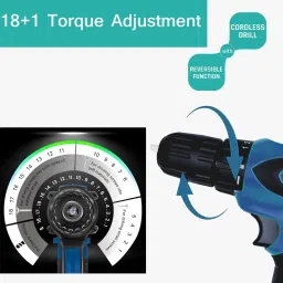 NTH CORDLESS DRILL KIT 2x12v Battery With Speed Control Power & Hand Tool Kit With 25PcsTools Cordless Drill image 5