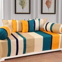 Polycotton Striped Diwan Set-16