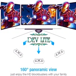 Dev Lite Premium 92 Inches Diagonal (7 Ft. x 4 Ft.) 16:9 Aspect Ratio Supports UHD-3D-4K Technology Universal Eyelets Type Projector Screen (Width 214 cms x 122 cms Height) Projector Screen (Width 214 cm x 122 cm Height) image 5