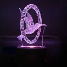 3D ILLUSION FLYING BIRD WITH 7 COLOR CHANGING LIGHT_T6 Night Lamp-picture-0