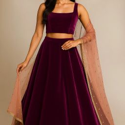 Self Design Semi Stitched Lehenga Choli-image-7
