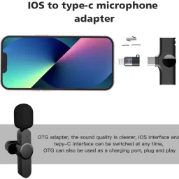 GLE K8 Type c Android & iPhone iPad, Lapel Clip-on Mini Mic for Video Recording Camera Microphone-picture-24