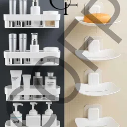 8SET Bathroom Shelf/Brush Stand/Soap Stand/Bathroom Accessories(White)-image-26
