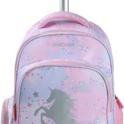 Unicorn 18" Kids Backpack Trolley Bag with 2 Wheel / School Bag / Backpack Kids Backpack-image-15
