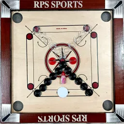 20 Inch Red Carrom Board , Crystal Coin set, Striker, Powder 4 cm Carrom Board-picture-38
