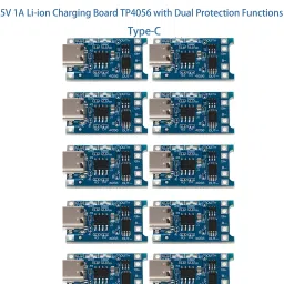 Lithium Battery Charging Module(TP4056) 1A Li-Ion With Current Protection Type C Electronic Components Electronic Hobby Kit-11
