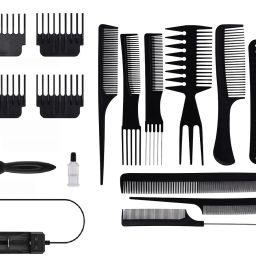 J & F Professional Hair Trimmer,10 Pcs Comb, Hair Spray Personal Care Appliance Combo-image-32