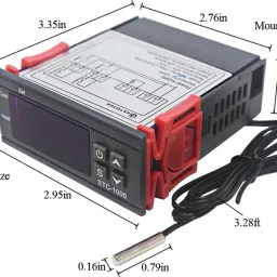 electrolight Two Relay Output Digital Temperature Controller STC-1000 AC 220V 10A. Multipurpose Controller image 2