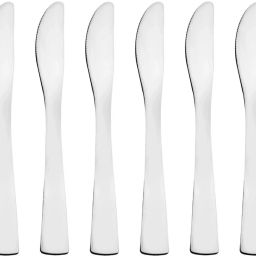 6 Pieces Length 20.5cm 1.7mm Thickness Stainless Steel Bread Knife, Butter Spreader, Table Knife Set-4