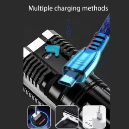 nkpr High quality Super Bright LED Flashlight 4 Lighting Torch High Lumens 119 12 hrs Torch Emergency Light image 4