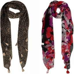 Printed Chiffon Women Multicolor Scarf, Stole, Fancy Scarf-image-48