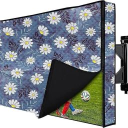 DADADEALS Dustproof Printed LED, LCD TV Cover 43inch|Screen Protector for All Brands Model for 43 inch Thomson, KODAK, Sony, Samsang, Mi Inch Led TV Cover - 43 INCH-TV-COVER-LIGHT BLUE-8