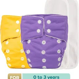 Baby Leak-Proof Baby Cloth Diaper | Reusable, Washable & Adjustable, 3M-3Y-7
