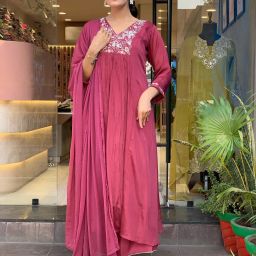 Embroidered Kurta, Trouser/Pant & Dupatta Set-image-16