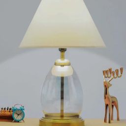 kapoor lampshades Tiered Smoke Luster Glass Table Lamp-picture-48