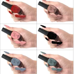 Chip Free Nail Polish | Glossy Finish | Rich Pigmentation | Quick Drying Formula Multicolor 12-image-3