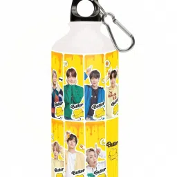 BTS Bangtan Boys Theme Fan Art Aluminium Sipper Water Bottle MG020 600 ml-image-47