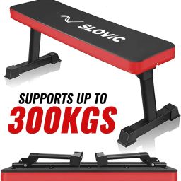 Foldable Flat Gym Bench – Heavy Duty, Space-Saving Design Duty| Flat Fitness Bench-36