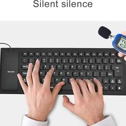 WiredCom WiredCom Foldable Silicone USB Waterproof Travel Gaming Keyboard Wired Number Pad image 2