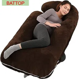 ULTRA SOFT J SHAPE Microfibre Solid Pregnancy Pillow Pack of 1-image-2