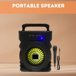 FRONY 301 (PORTABLE BLUETOOTH SPEAKER) with Karaoke Mic, 6Hrs Playtime UV131 5 W Bluetooth Laptop/Desktop Speaker-picture-11